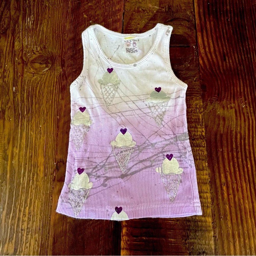 Baby Girl Matching Set purple / silver splatter design - Picture 2 of 7